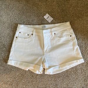 J Crew White Jean Shorts